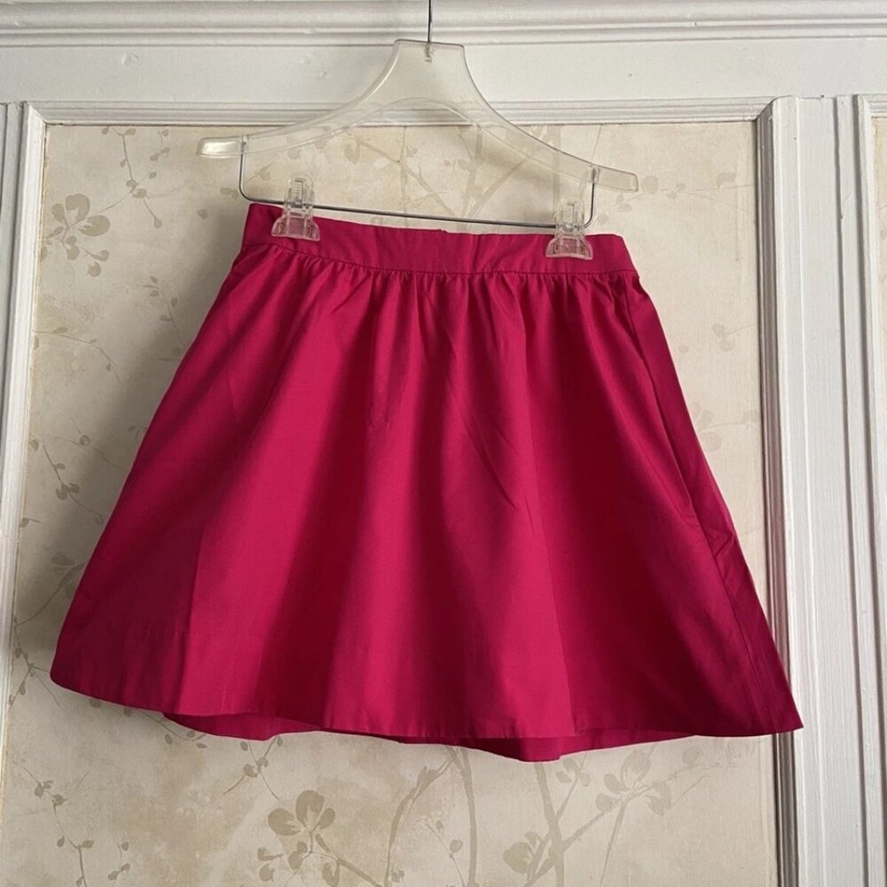 Kate Spade New York Girls' Coreen Solid Pink Bubble Skirt Size 12, with pockets